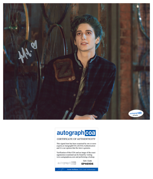 Milo Manheim Zombies Signed Autograph 8x10 Photo ACOA