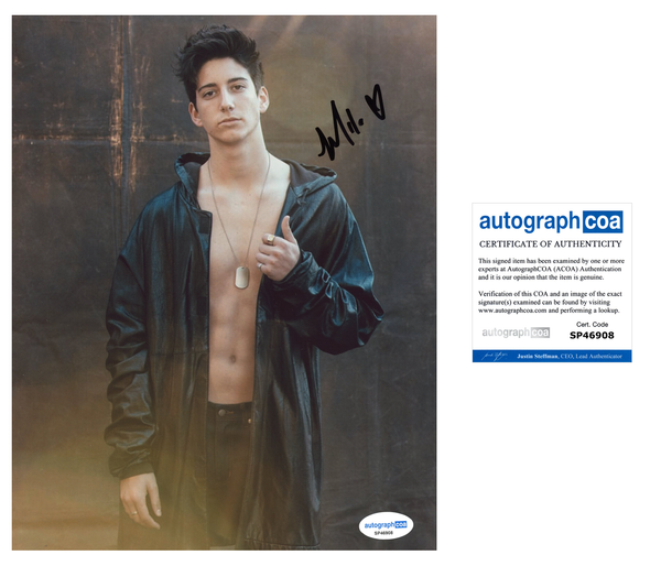 Milo Manheim Signed Autograph 8x10 Photo ACOA