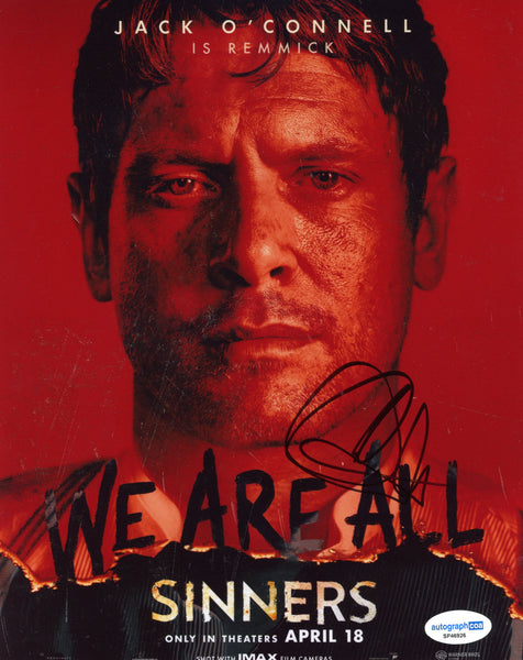 Jack O'Connell Sinners Signed Autograph 8x10 Photo ACOA