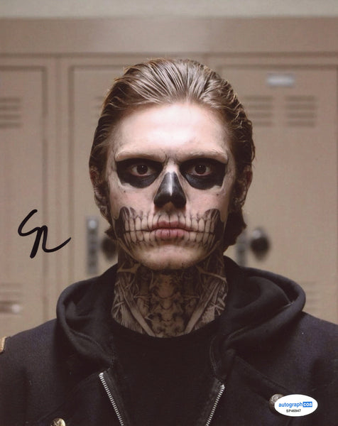 Evan Peters AHS Signed Autograph 8x10 Photo ACOA