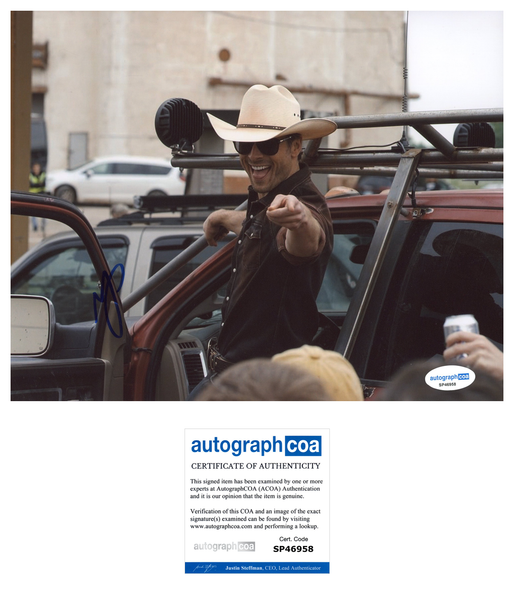 Glen Powell Twisters Signed Autograph 8x10 Photo ACOA