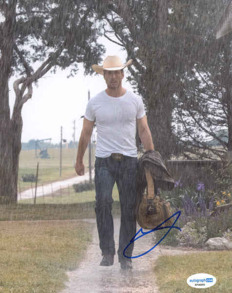 Glen Powell Twisters Signed Autograph 8x10 Photo ACOA