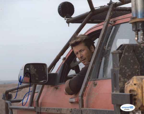 Glen Powell Twisters Signed Autograph 8x10 Photo ACOA