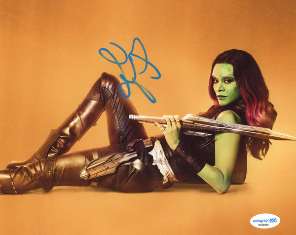Zoe Saldana Avengers Signed Autograph 8x10 Photo ACOA