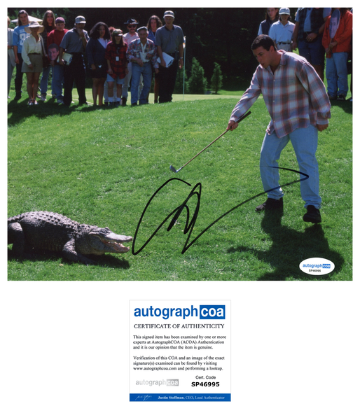 Adam Sandler Happy Gilmore Signed Autograph 8x10 Photo ACOA