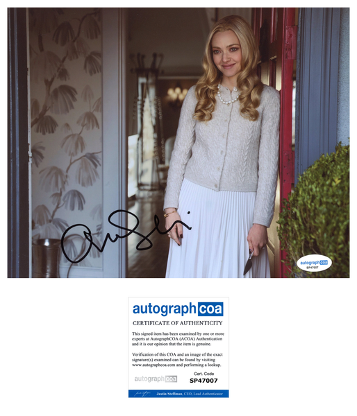 Amanda Seyfried Housemaid Signed Autograph 8x10 Photo ACOA
