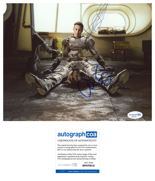 Alexander Skarsgard Murder Bot Signed Autograph 8x10 Photo ACOA