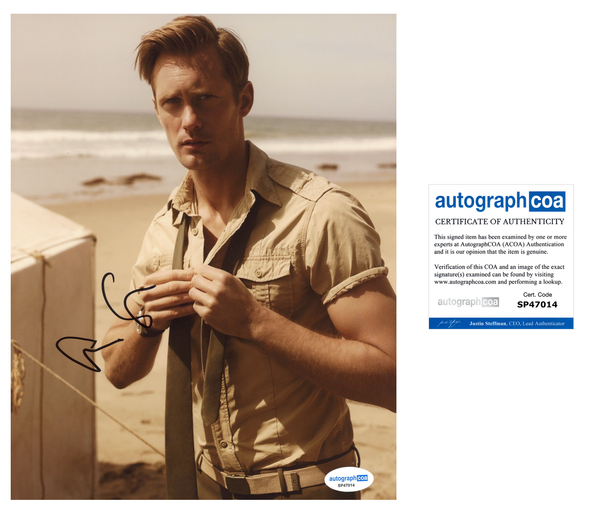 Alexander Skarsgard Signed Autograph 8x10 Photo ACOA
