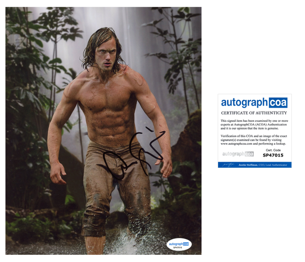 Alexander Skarsgard Tarzan Signed Autograph 8x10 Photo ACOA