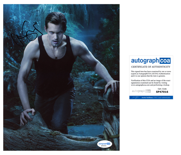 Alexander Skarsgard True Blood Signed Autograph 8x10 Photo ACOA