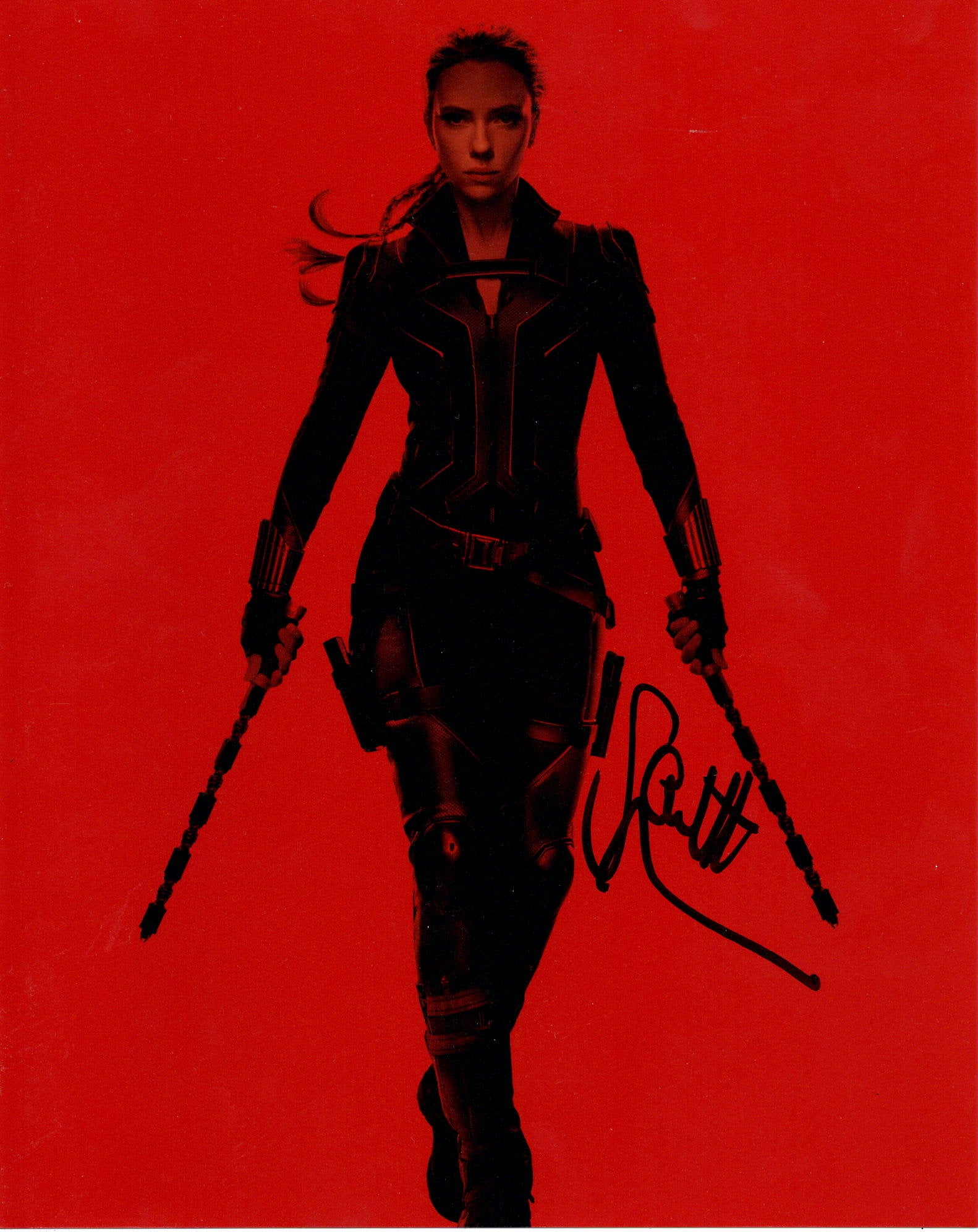 Scarlett Johansson Black Widow Sexy Signed Autograph 8x10 Photo ACOA LOA