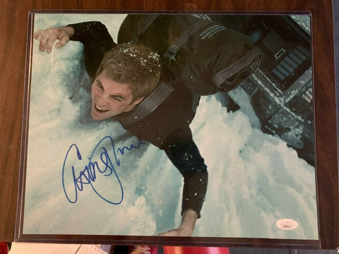 Chris Pine Star Trek Signed Autograph 11x14 Photo JSA COA