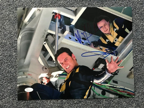 Michael Fassbender James McAvoy X-Men Signed Autograph 11x114 JSA