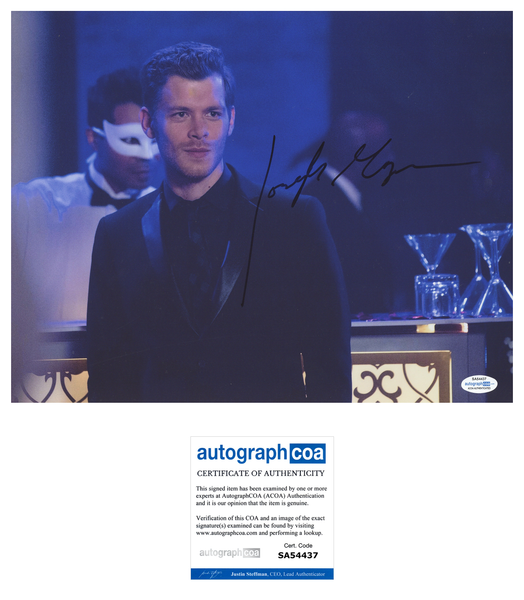 Joseph Morgan Originals Signed Autograph 11x14 Photo ACOA