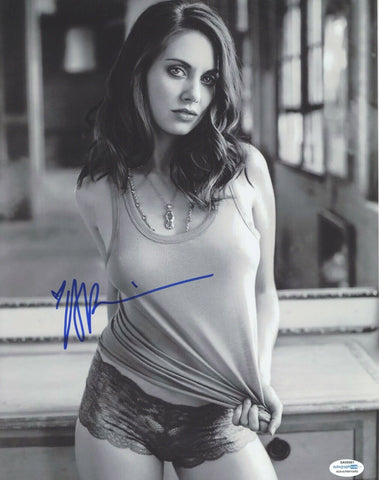Alison Brie Sexy Signed Autograph Photo ACOA 11x14