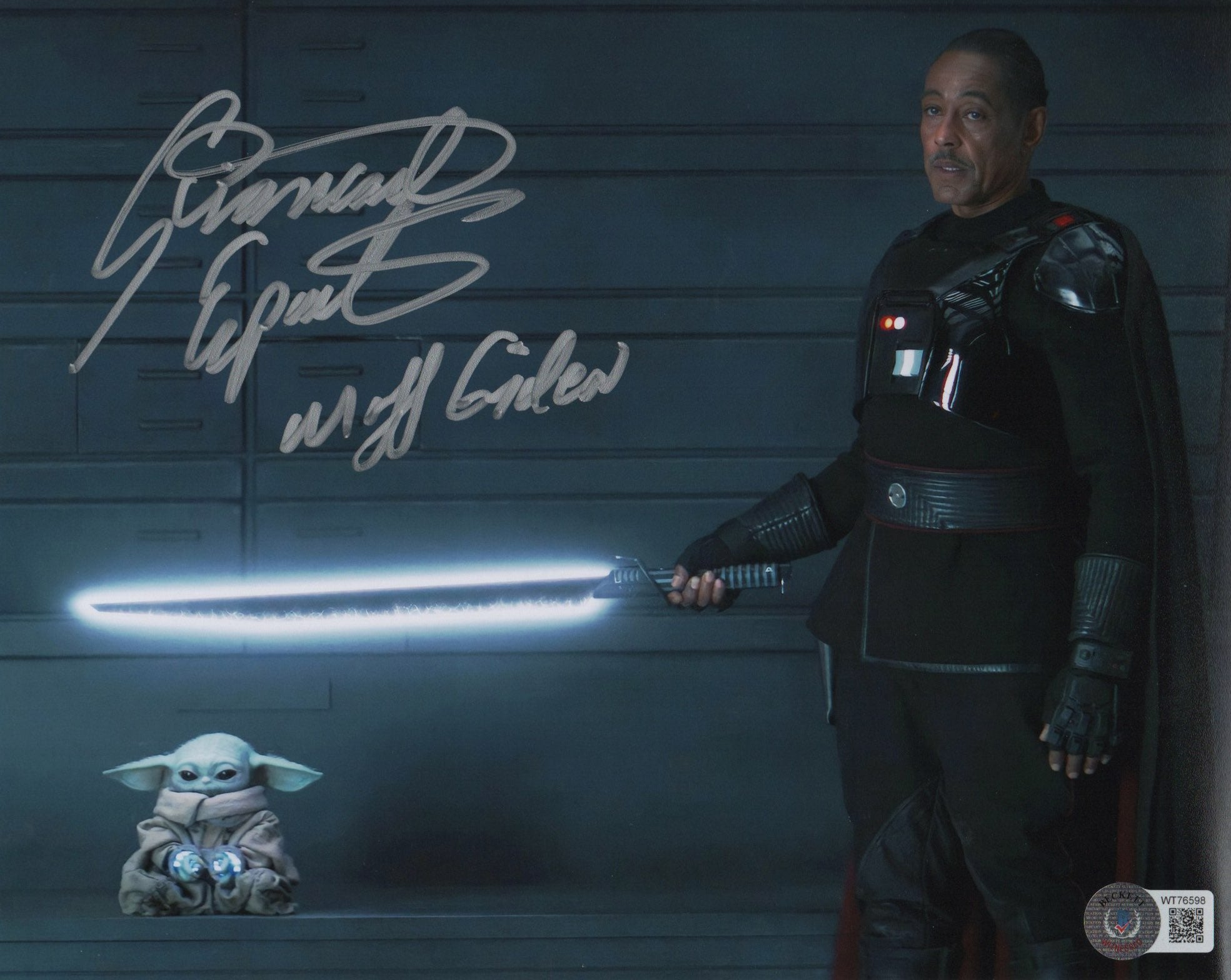 Giancarlo Esposito Mandalorian Signed Autograph 8x10 Photo BAS Beckett