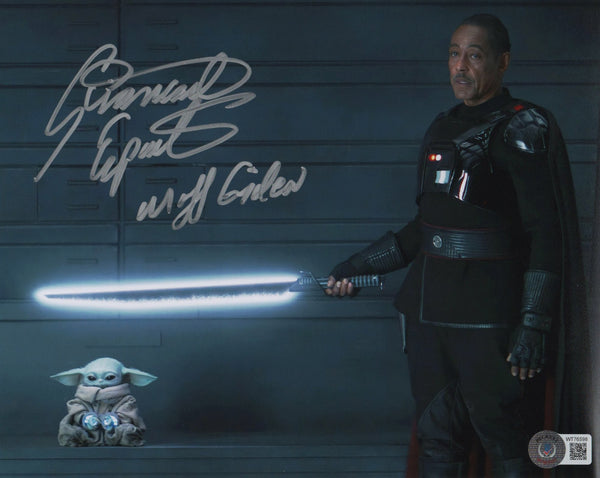 Giancarlo Esposito Mandalorian Signed Autograph 8x10 Photo BAS Beckett