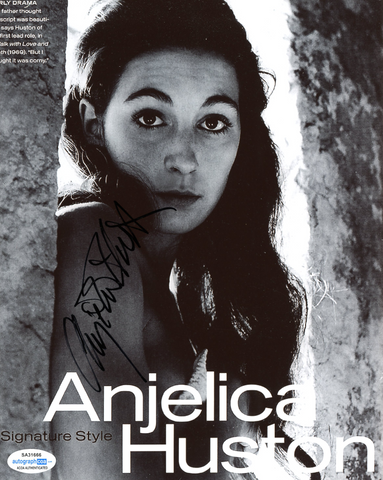 Angelica Huston Signed Autograph 8x10 Photo ACOA - Outlaw Hobbies Authentic Autographs