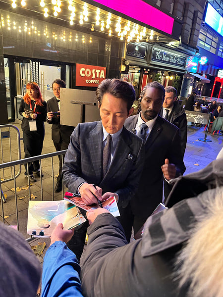 Lee Jung-Jae Squid Game Signed Autograph 8x10 Photo ACOA - Outlaw Hobbies Authentic Autographs