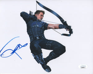 Jeremy Renner Avengers Hawkeye Signed Autograph 8x10 Photo JSA COA