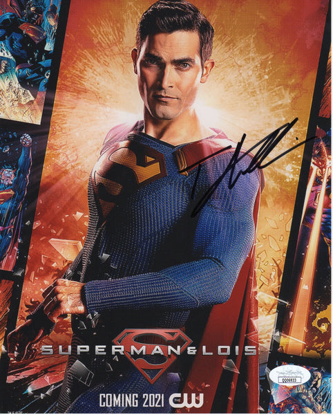 Tyler Hoechlin Superman and Lois Signed Autograph 8x10 Photo JSA COA