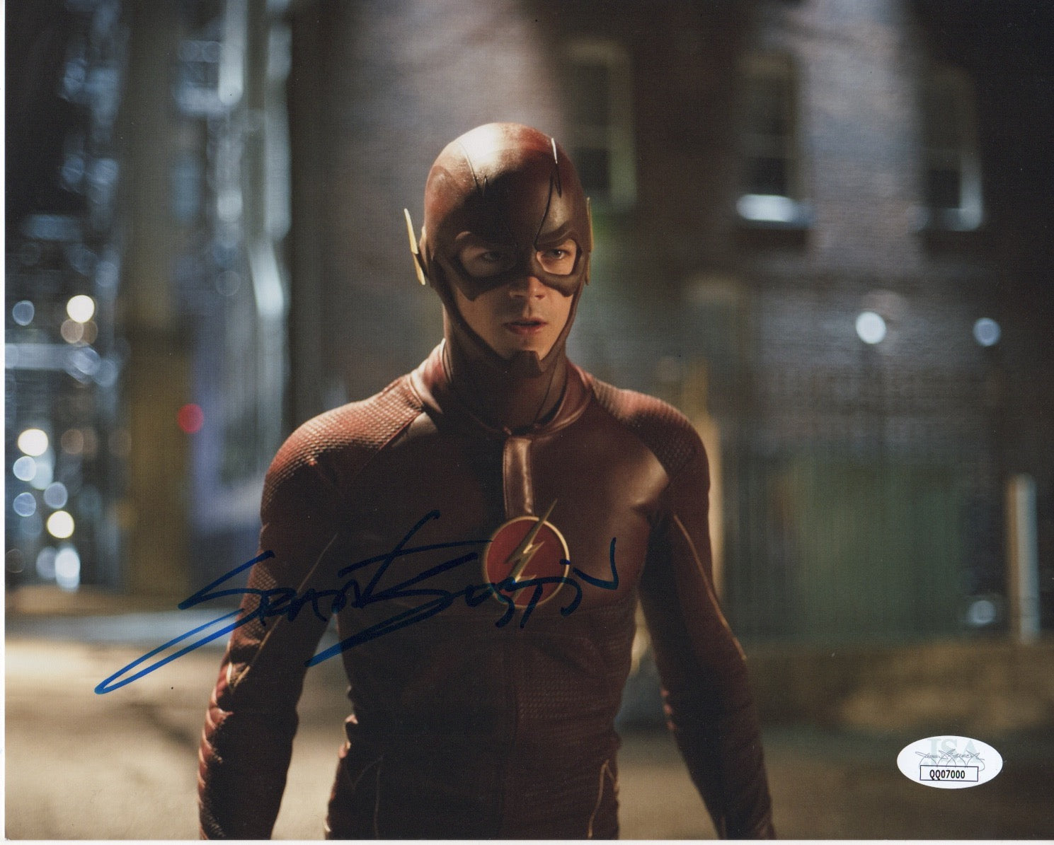 Grant Gustin The Flash Signed Autograph 8x10 Photo JSA COA