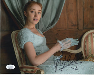 Phoebe Dynevor Bridgerton Signed Autograph 8x10 Photo JSA COA