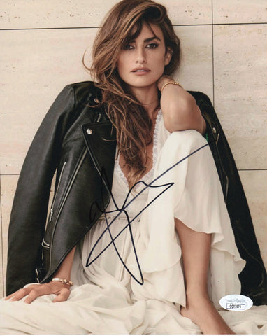 Penelope Cruz Sexy Signed Autograph 8x10 Photo JSA COA