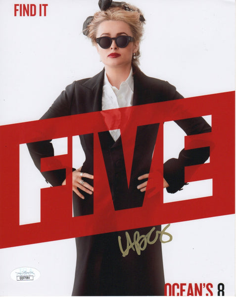 Helena Bonham Carter Ocean's 8 Signed Autograph 8x10 Photo JSA