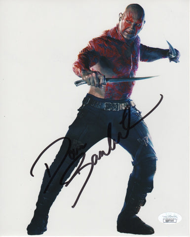 Dave Bautista Guardians of the Galaxy Drax Signed Autograph 8x10 Photo JSA