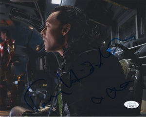 Tom Hiddleston Loki Signed Autograph 8x10 Photo JSA COA