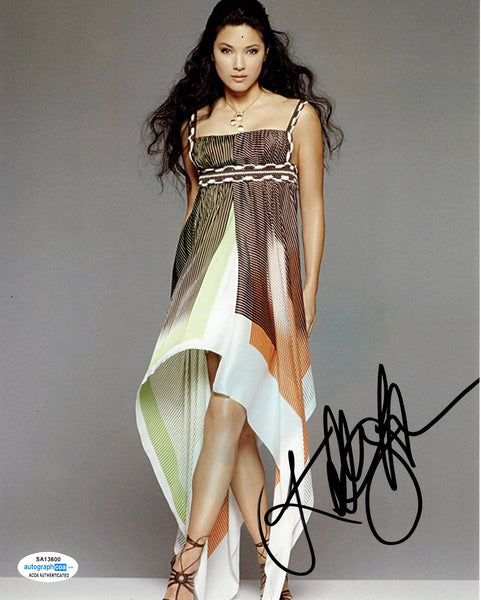 Kelly Hu X-Men Sexy Signed Autograph 8x10 Photo - Outlaw Hobbies Authentic Autographs