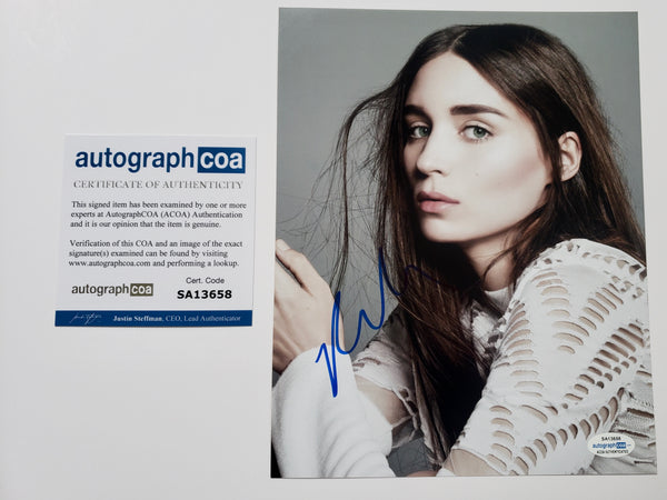 Rooney Mara Sexy Signed Autograph 8x10 Photo - Outlaw Hobbies Authentic Autographs