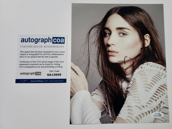 Rooney Mara Sexy Signed Autograph 8x10 Photo #2 - Outlaw Hobbies Authentic Autographs