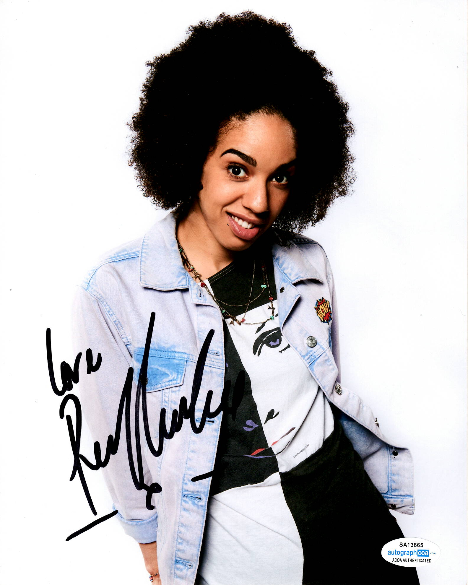 Pearl Mackie Doctor Who Signed Autograph 8x10 Photo #5 - Outlaw Hobbies Authentic Autographs