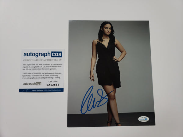 Camila Mendes Riverdale Signed Autograph 8x10 Photo ACOA #19 - Outlaw Hobbies Authentic Autographs