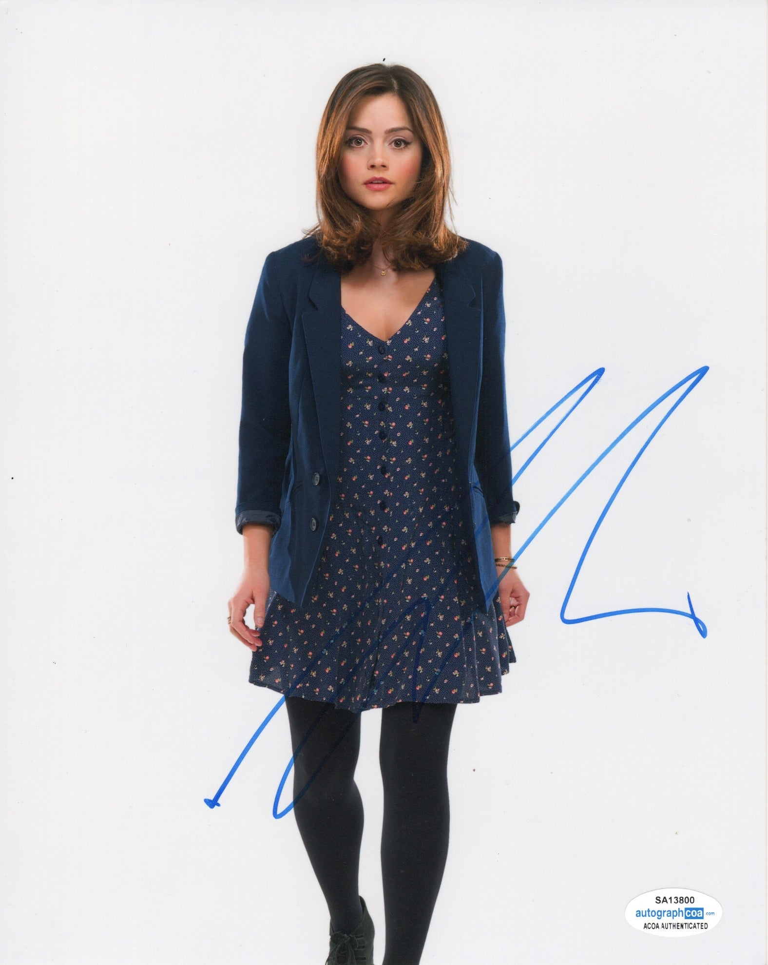 Jenna Louise Coleman Doctor Who Signed Autograph 8x10 Photo ACOA #2 - Outlaw Hobbies Authentic Autographs