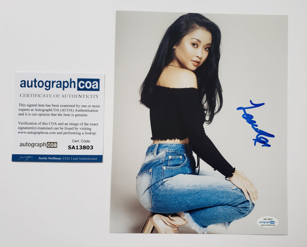 Lana Condor To All The Boys Signed Autograph 8x10 Photo ACOA - Outlaw Hobbies Authentic Autographs