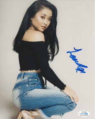 Lana Condor To All The Boys Signed Autograph 8x10 Photo ACOA - Outlaw Hobbies Authentic Autographs