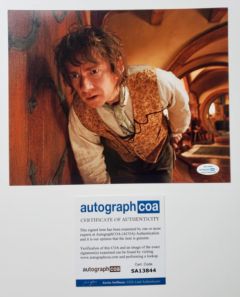 Martin Freeman The Hobbit Signed Autograph 8x10 ACOA Photo - Outlaw Hobbies Authentic Autographs
