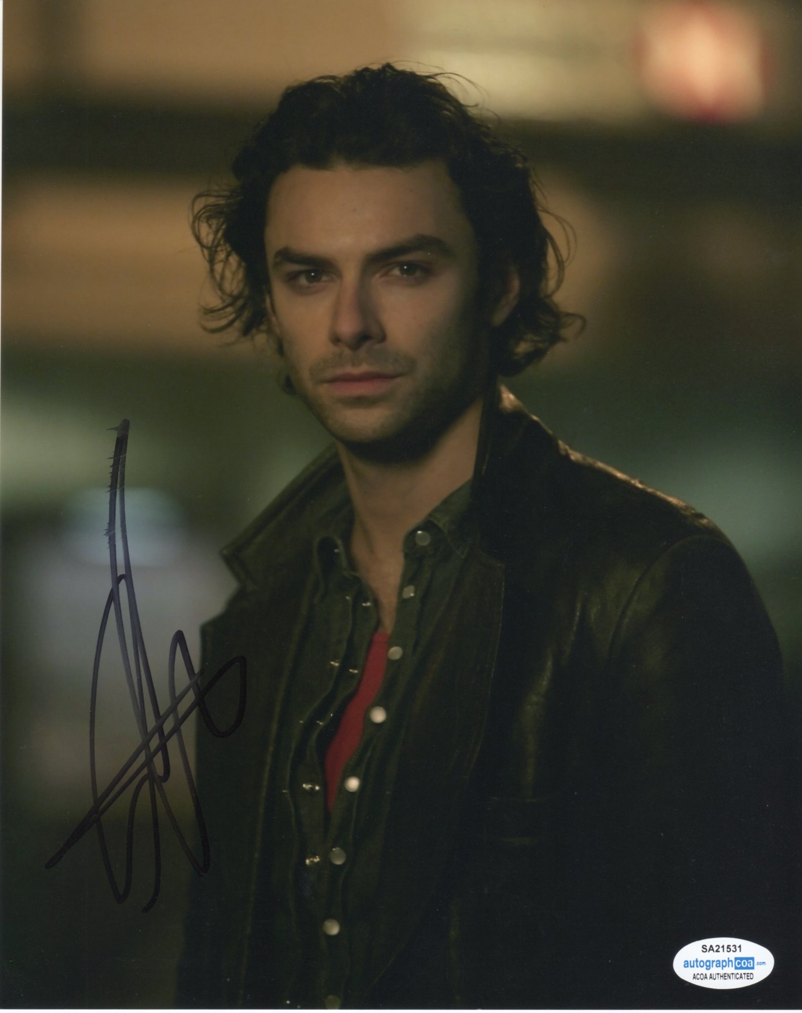 Aidan Turner Being Human Signed Autograph 8x10 Photo ACOA - Outlaw Hobbies Authentic Autographs