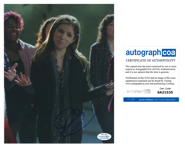 Anna Kendrick Pitch Perfect Signed Autograph 8x10 Photo ACOA - Outlaw Hobbies Authentic Autographs