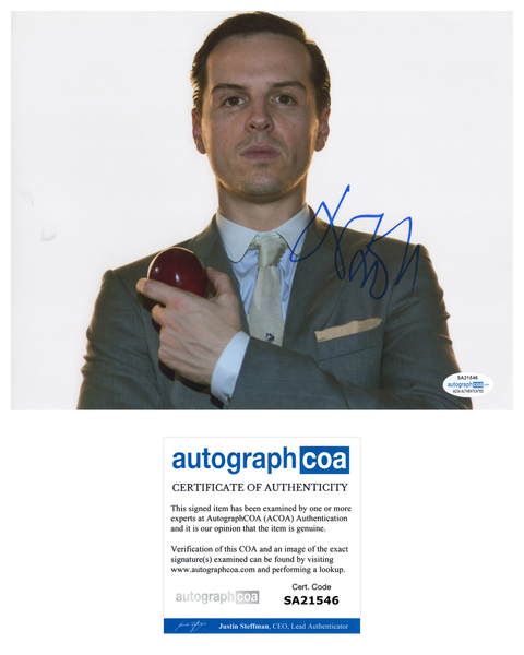 Andrew Scott Sherlock Signed Autograph 8x10 ACOA #3 - Outlaw Hobbies Authentic Autographs