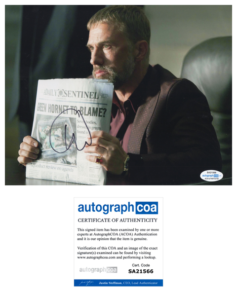 Christoph Waltz Green Hornet Signed Autograph 8x10 Photo ACOA - Outlaw Hobbies Authentic Autographs