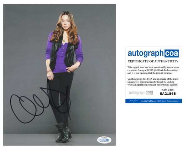 Chloe Bennet Agents of Shield Signed Autograph 8x10 Photo ACOA #3 - Outlaw Hobbies Authentic Autographs