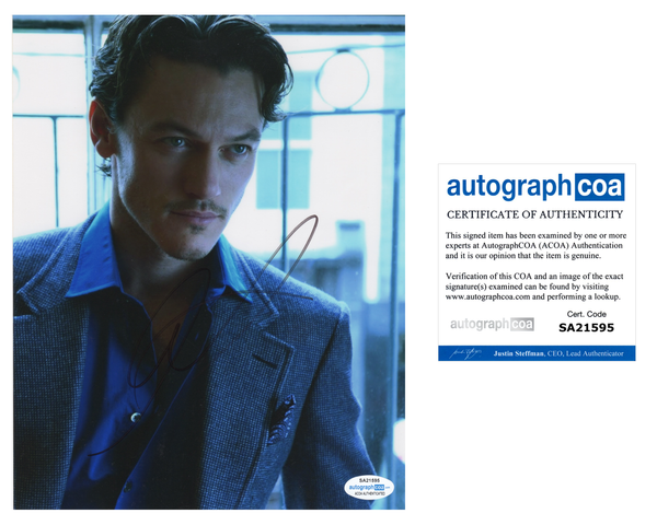 Luke Evans Signed Autograph 8x10 Photo ACOA #2 - Outlaw Hobbies Authentic Autographs