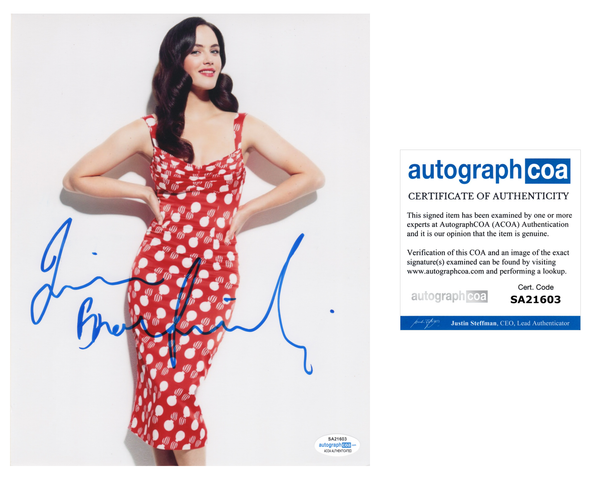 Jessica Brown Findlay Sexy Signed Autograph 8x10 Photo ACOA  #14 - Outlaw Hobbies Authentic Autographs