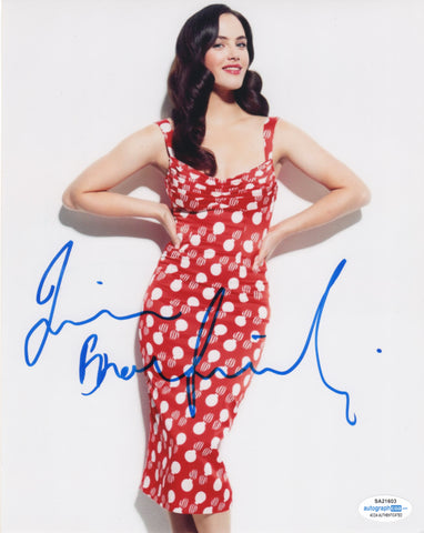 Jessica Brown Findlay Sexy Signed Autograph 8x10 Photo ACOA  #14 - Outlaw Hobbies Authentic Autographs