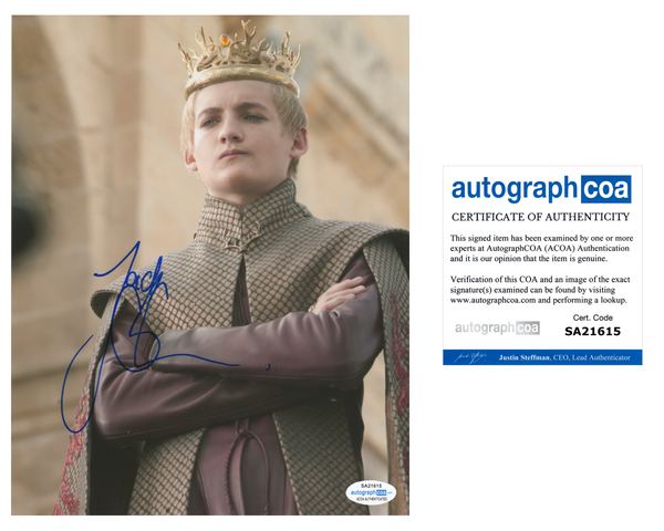 Jack Gleeson Game of Thrones Signed Autograph 8x10 Photo ACOA #10 - Outlaw Hobbies Authentic Autographs