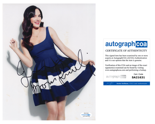 Jessica Brown Findlay Sexy Signed Autograph 8x10 Photo ACOA  #17 - Outlaw Hobbies Authentic Autographs